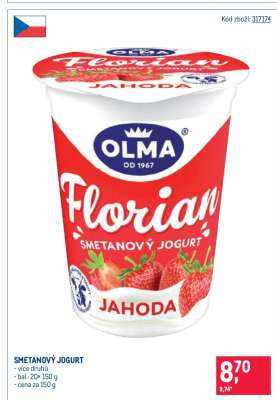 Smetanový jogurt