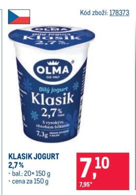 Klasik jogurt 2,7 %