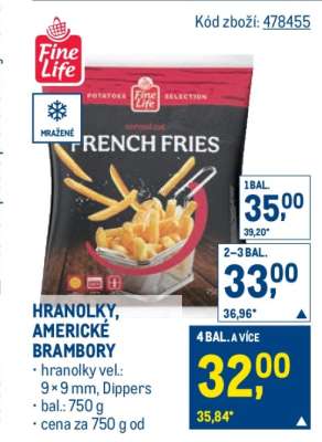 HRANOLKY, AMERICKÉ BRAMBORY