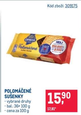 POLOMÁČENÉ SUŠENKY*