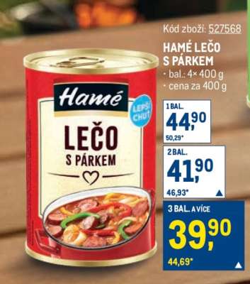 Hamé Lečo s párkem