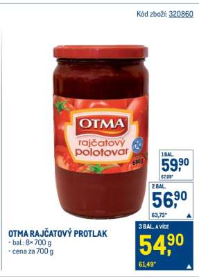 Otma Rajčatový protlak