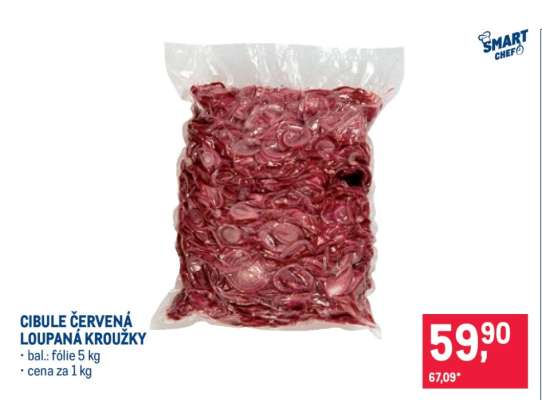 CIBULE ČERVENÁ LOUPANÁ KROUŽKY