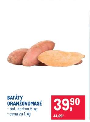 Batáty oranžovomasé