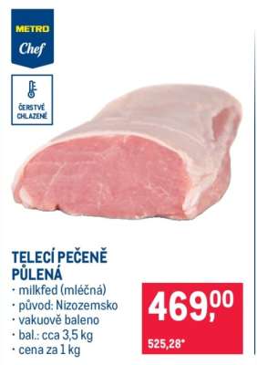 TELECÍ PEČENĚ PŮLENÁ