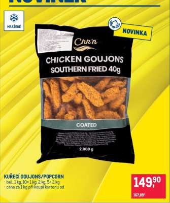 KUŘECÍ GOUJONS/POPCORN