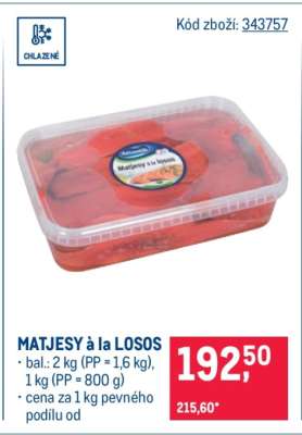 Matjesy à la losos
