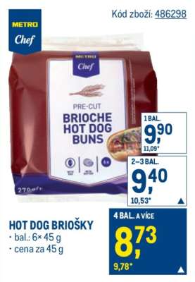 BRIOCHE HOT DOG BUNS
