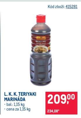 L.K.K. TERIYAKI MARINÁDA