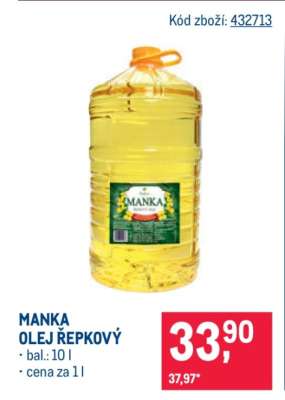 Manka olej řepkový