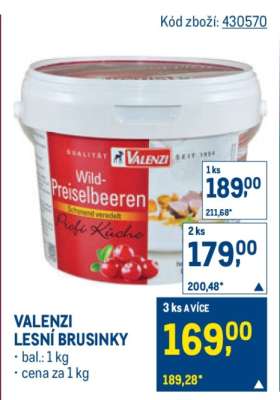VALENZI LESNÍ BRUSINKY