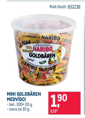 MINI GOLDBÄREN MEDVÍDCI
