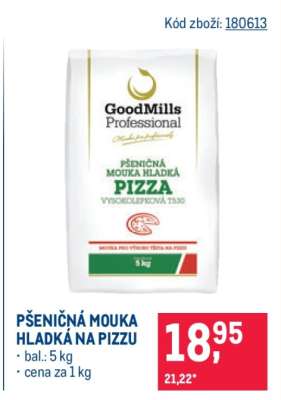 Pšeničná mouka hladká na pizzu