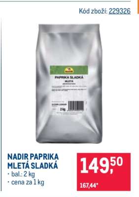 Nadir paprika mletá sladká