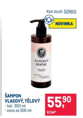 ŠAMPON VLASOVÝ, TĚLOVÝ