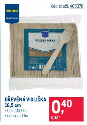 DŘEVĚNÁ VIDLIČKA