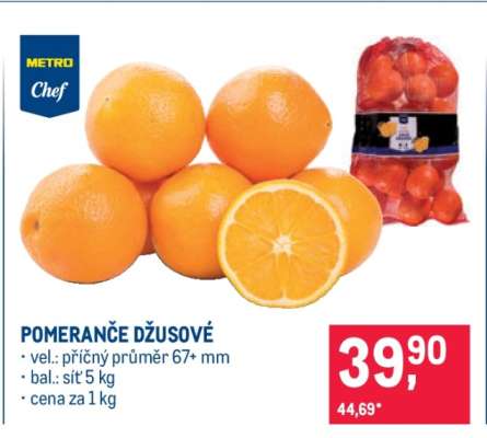 Pomeranče džusové