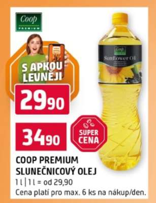 COOP PREMIUM SLUNEČNICOVÝ OLEJ