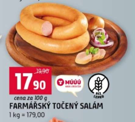 FARMÁŘSKÝ TOČENÝ SALÁM