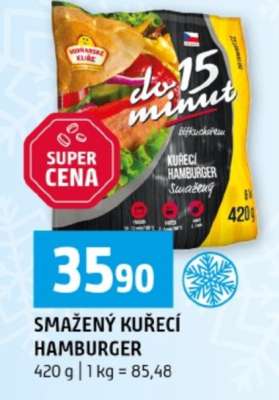 Smažený kuřecí hamburger