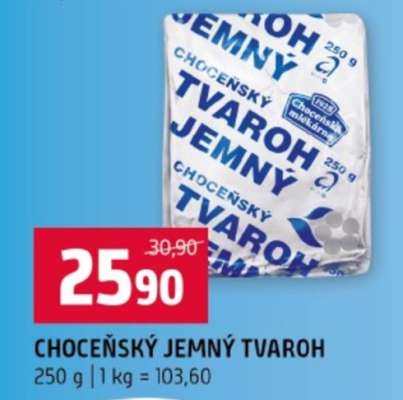 Choceňský jemný tvaroh