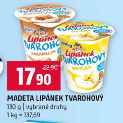 Madeta Lipánek tvarohový