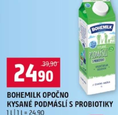 BOHEMILK OPOČNO KYSANÉ PODMÁSLÍ S PROBIOTIKY