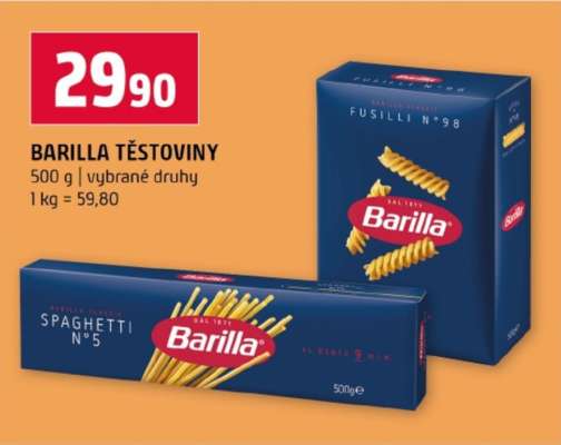 Barilla těstoviny