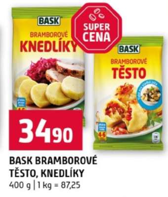 BASK Bramborové těsto, knedlíky