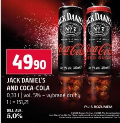 JACK DANIEL'S AND COCA-COLA