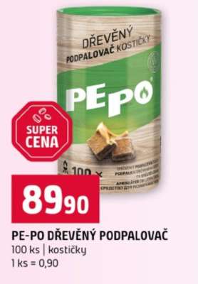 Pe-Po dřevěný podpalovač