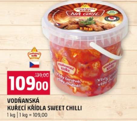 VODŇANSKÁ KUŘECÍ KŘÍDLA SWEET CHILLI