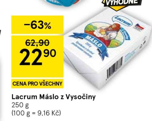 Lacrum Máslo z Vysočiny