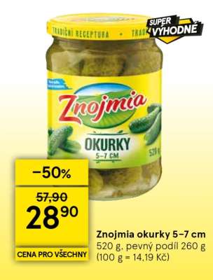 Znojmia Okurky 5–7 cm