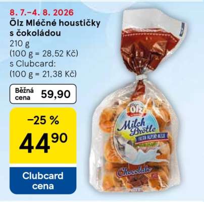 Ölz Mléčné houstičky s čokoládou