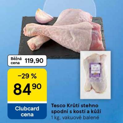 Tesco Krůtí stehno spodní s kostí a kůží