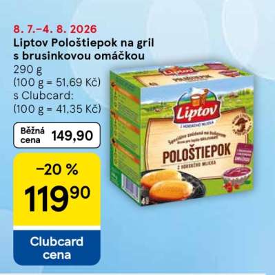 Liptov Pološtiepok na gril s brusinkovou omáčkou