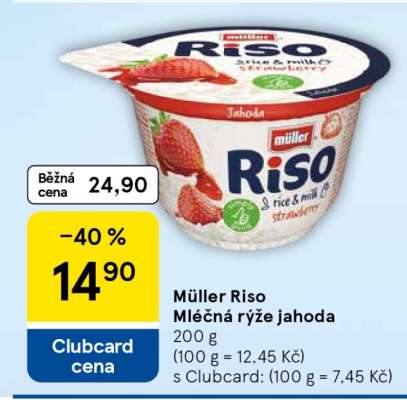 Müller Riso Mléčná rýže jahoda