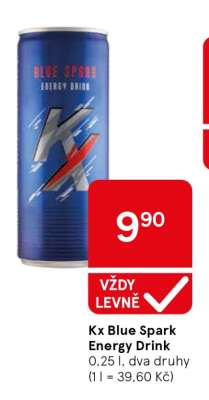 Kx Blue Spark Energy Drink