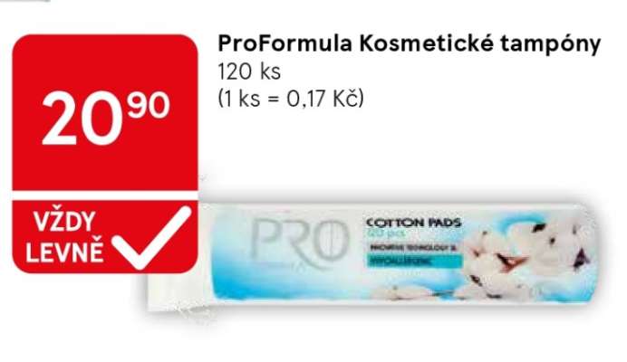 ProFormula Kosmetické tampóny