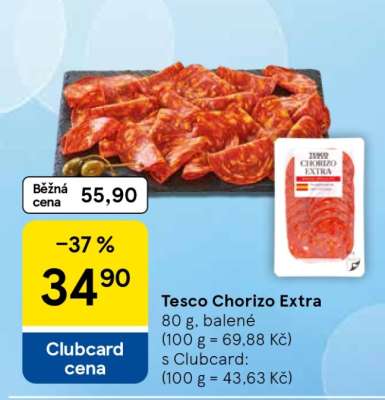 Tesco Chorizo Extra
