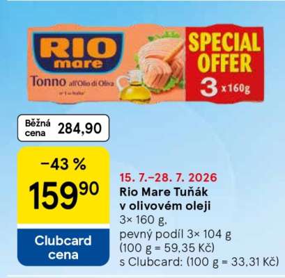 Rio Mare Tuňák v olivovém oleji