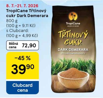 TropiCane Třtinový cukr dark demerara