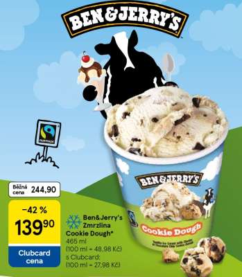 Ben&Jerry's zmrzlina Cookie Dough