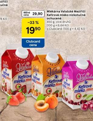 Mlékárna Valašské Meziříčí Kefírové mléko nízkotučné ochucené