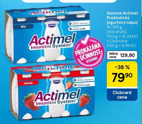 Danone Actimel Probiotický jogurtový nápoj