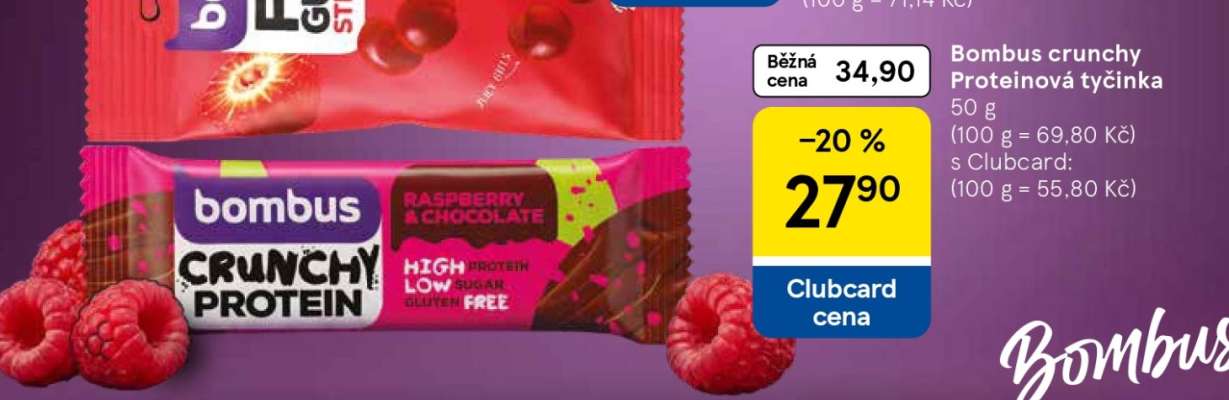 Bombus Crunchy Proteinová tyčinka