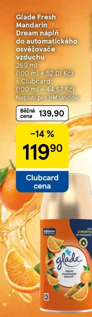 Glade Fresh Mandarin Dream náplň do automatického osvěžovače vzduchu