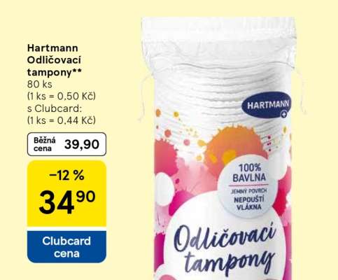 Hartmann Odličovací tampony**