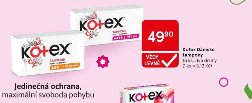 Kotex Dámské tampony